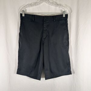 Nike Golf Short Men's 30 Solid Black Tour Performance Dri Fit Chino 11" Inseam